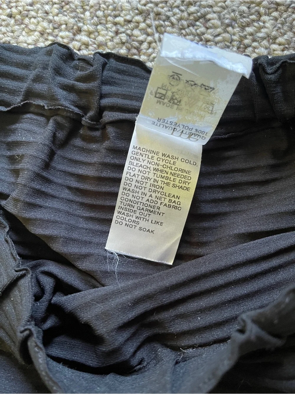 Issey Miyake Black Drop Crotch Shorts - Picture 2 of 6